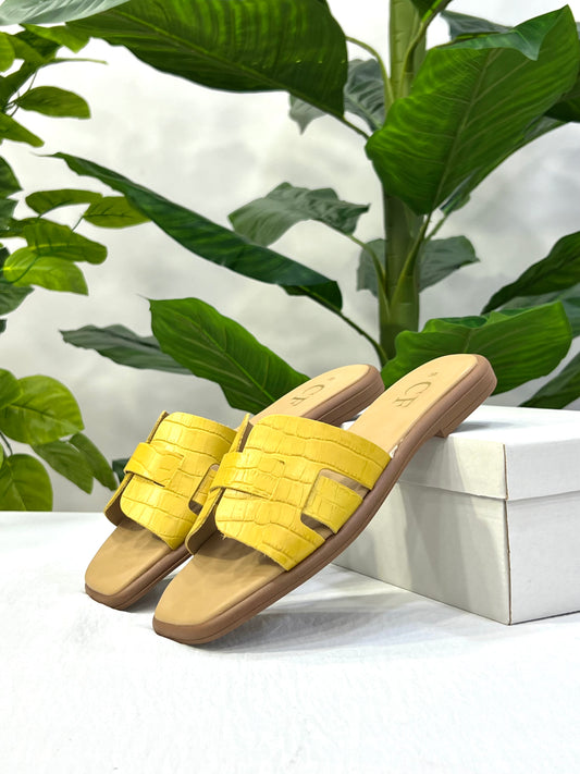 Mules Solena Jaune