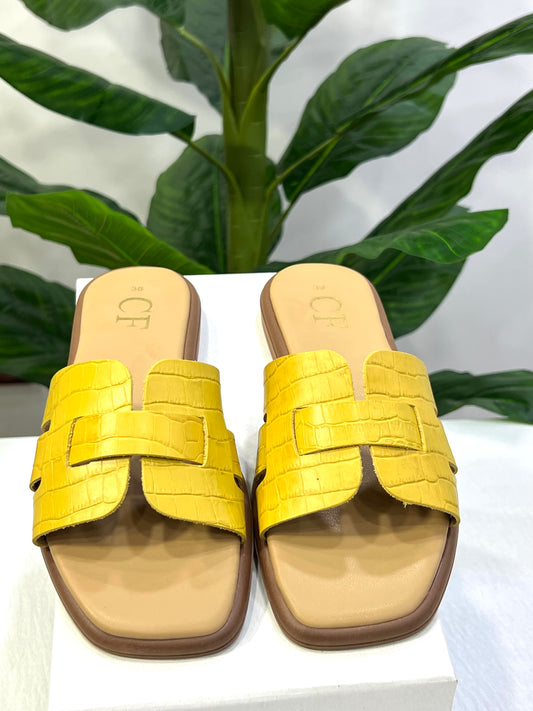 Mules Solena Jaune